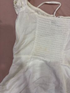 white coquette spring  dress