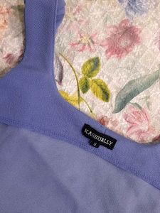 Lavender Square Neck Crop Top
