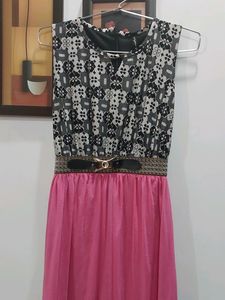 Pink &amp; Patterned  Dress