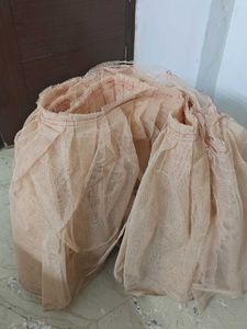 for sell - lahenga cancan with stitched 5.5 mtr