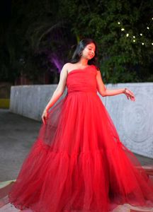 Stunning Red Tulle Gown