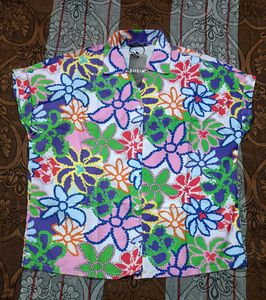 Colorful Floral Button-Up Shirt