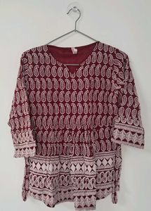 Paisley Print Top
