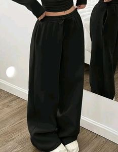 Black Wide Leg Lower