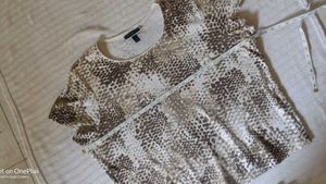 KAREN SCOTT Animal Print Top