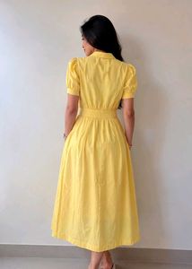 Women's Yellow Midi Dress ( for prom)