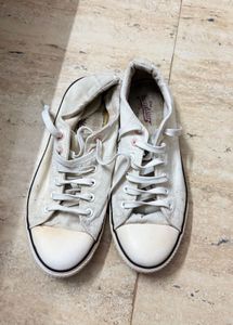 Classic White Canvas Sneakers
