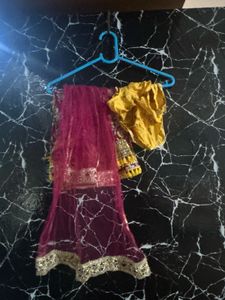 Girls Ethnic Lehenga Choli Set 2-3 years