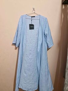 Light Blue Long Kimono Cardigan