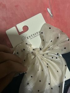 Westside Polka Dot Hair Bow Set -2 with tag