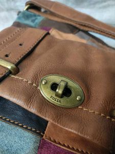 Fossil Boho Patchwork Leather Bag