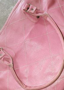 Chic Pink Quilted Tote Bag
