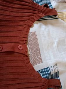 Brown Crop Top