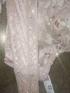 Elegant Pink Gown with Ruffles