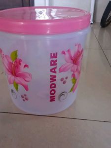Retro Floral Storage Bin with Lid
