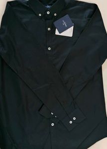 Classic Black Button-Down Shirt