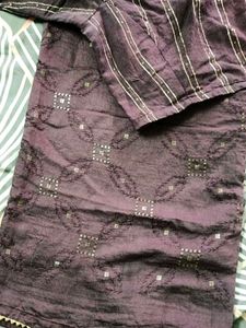 brown saree