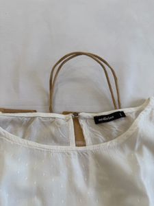 Chic White Swiss Dot Top