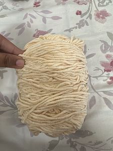 Cream Velvet Yarn Skein (cherline )