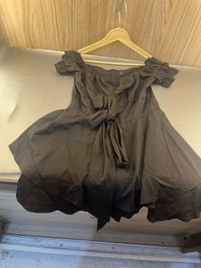 Chic Black Puff Sleeve Mini Dress