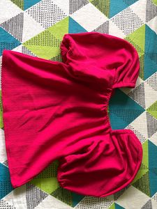 Fuchsia Puffed Sleeve Top