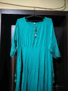 Beautiful Teal Anarkali kurta