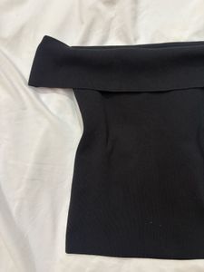Black Off-Shoulder Top