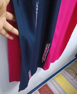 Color Block Embroidered Kurti