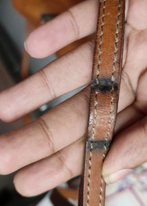 Vintage Pratesi Firenze Small Brown Leather Bag