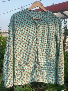 Cute Floral Button-Up Cardigan