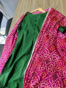Kurta Set With Shrug Belt Not Included