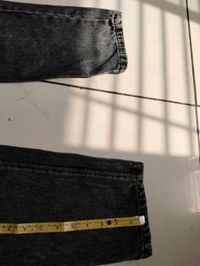 Washed Black Mom Jeans