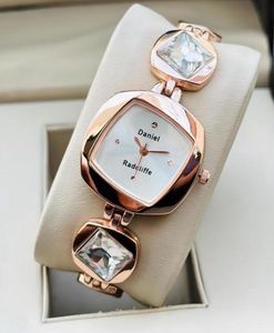 Rose Gold Women's Watch with Crystals