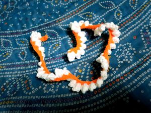 crochet open gajra..