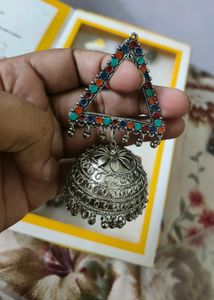 Oxidised Heavy Jhumka