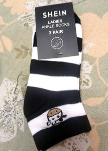 SHEIN Ladies Ankle Socks (3 Pair)
