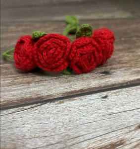 Crochet Rose Hair Bun gajra