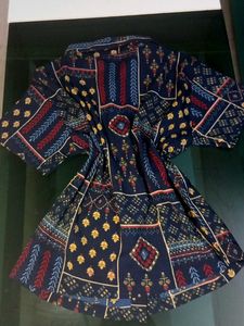 Boho Print Collared Shirt