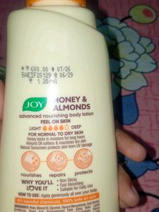 Joy Honey &amp; Almonds Advanced Nourishing Body Lotio