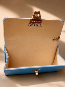 Chic Blue Chain Shoulder Bag