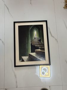 Framed Artwork: Staircase to Light