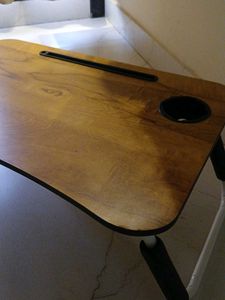 Wooden Study Table with Cup Holder