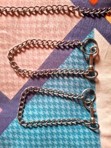 Pets Silver Metal Chain Belt