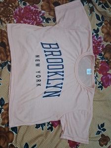 Pink Brooklyn New York Crop Top