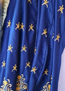 Blue and Yellow Embroidered dress