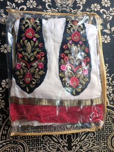 New Semi Stitched Velvet Embroidery Work