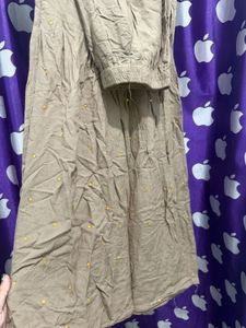 Embellished Olive Green Kurta