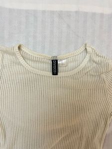 H&amp;M mesh Long Sleeve Top