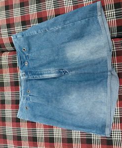 Blue Denim Shorts