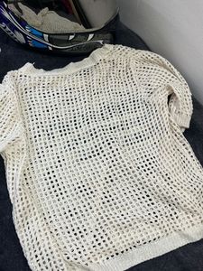 Net Knit Sweater - 'SECURITY'